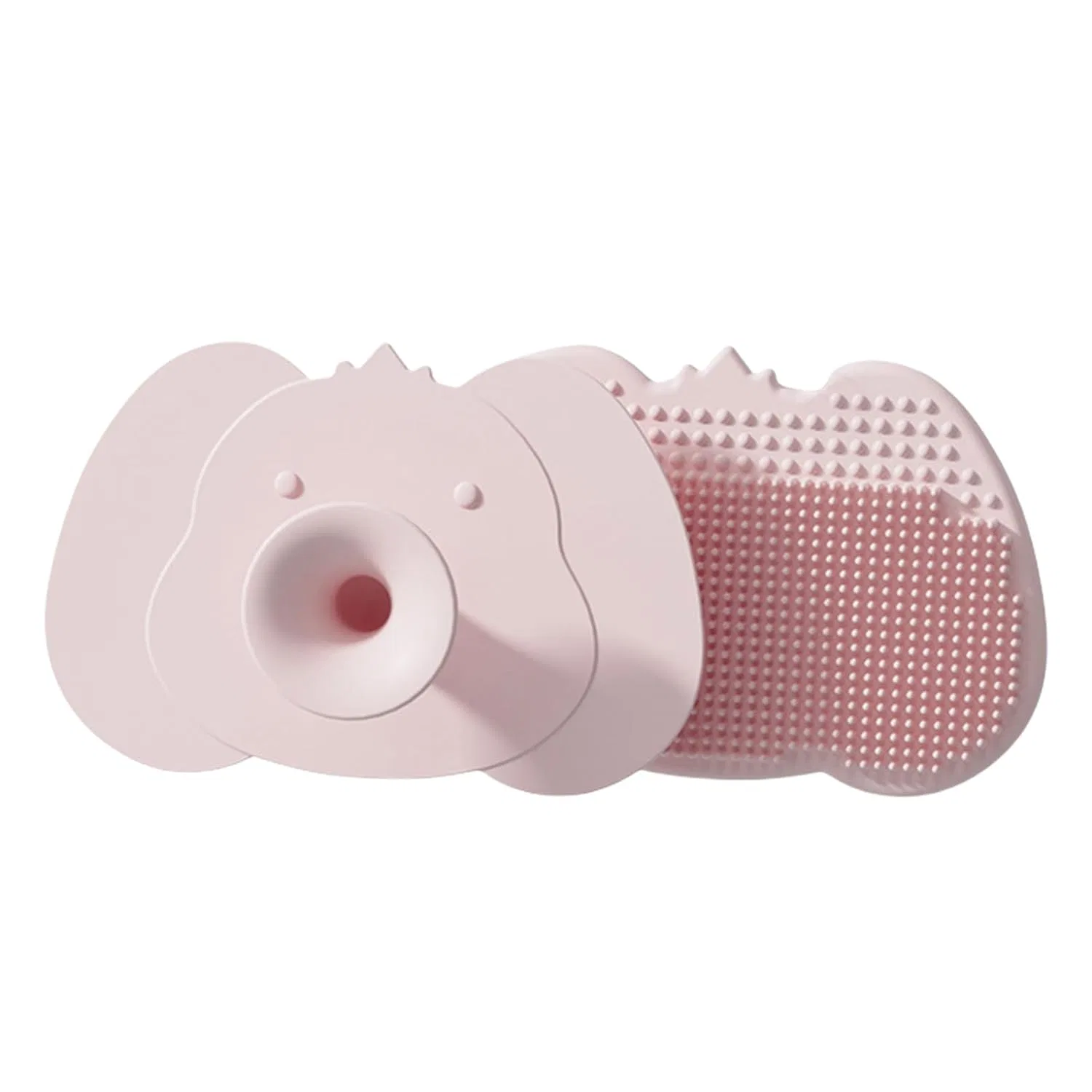 Силиконовая щетка для купания младенцев Vdaxvme, 7.5x5 см, Pink