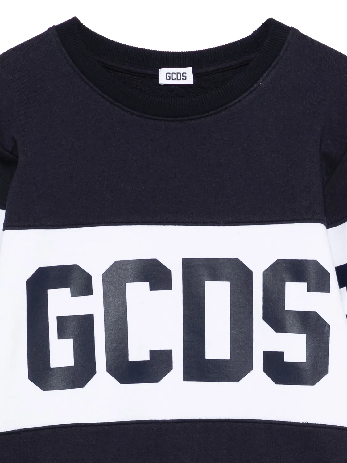 Свитшот с логотипом и панелями GCDS, синий — фото 2
