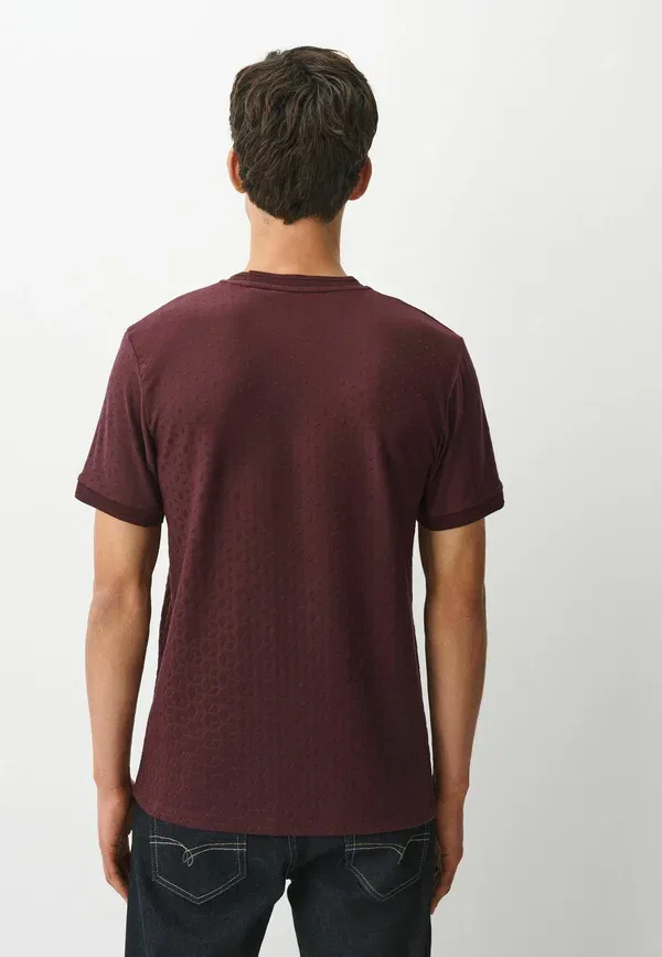 Футболка из хлопка Smart textured t-shirt Next, Purple, фиолетовый — фото 3