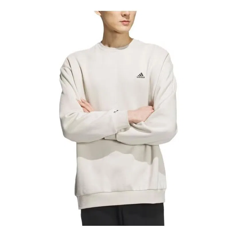 Свитшот с принтом Adidas, бежевый