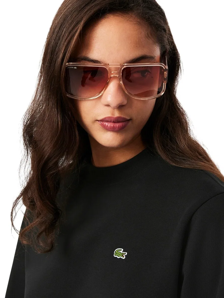 Толстовка LACOSTE черного цвета — фото 4