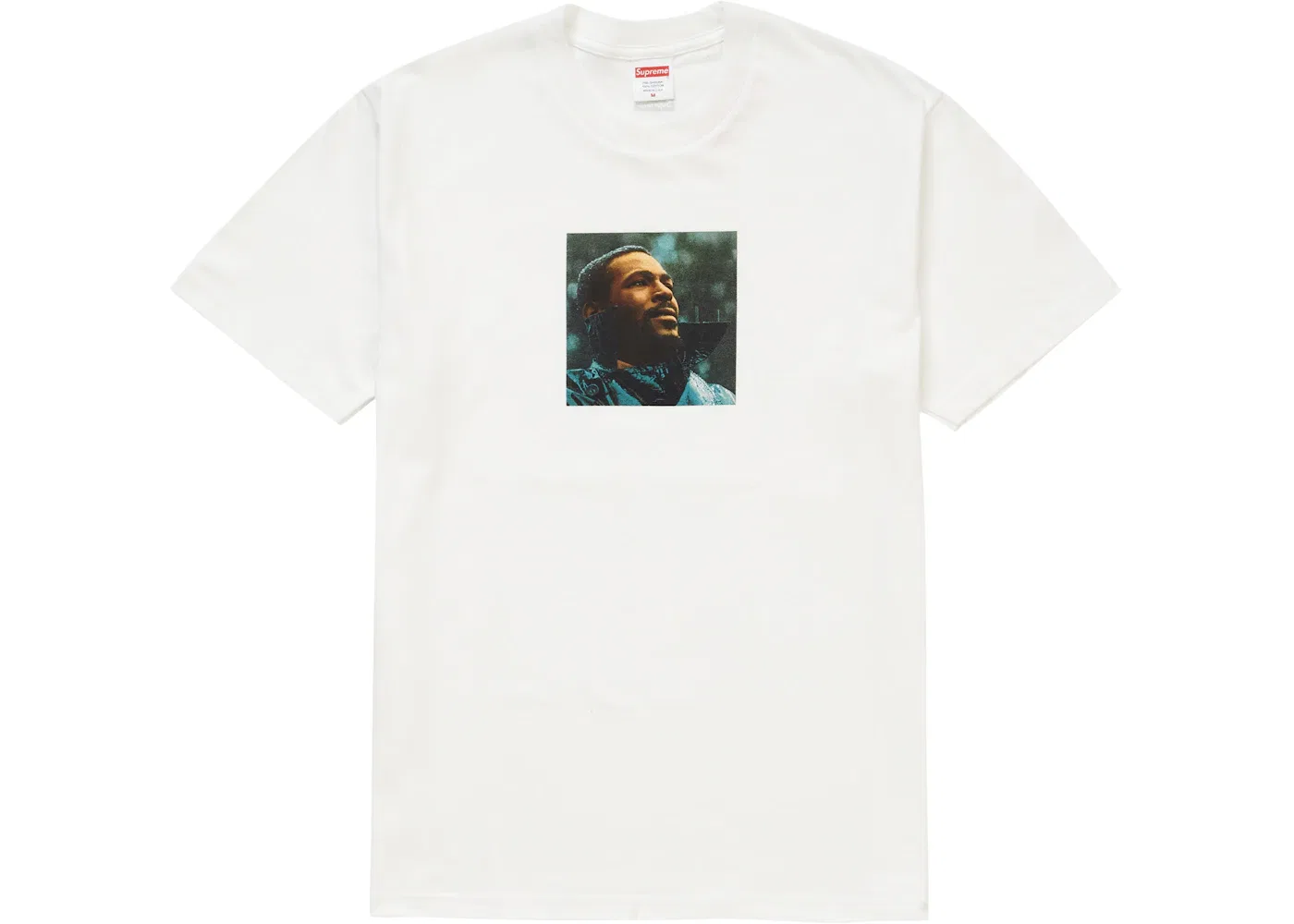 Мужская футболка с принтом Marvin Gaye Tee Supreme, White