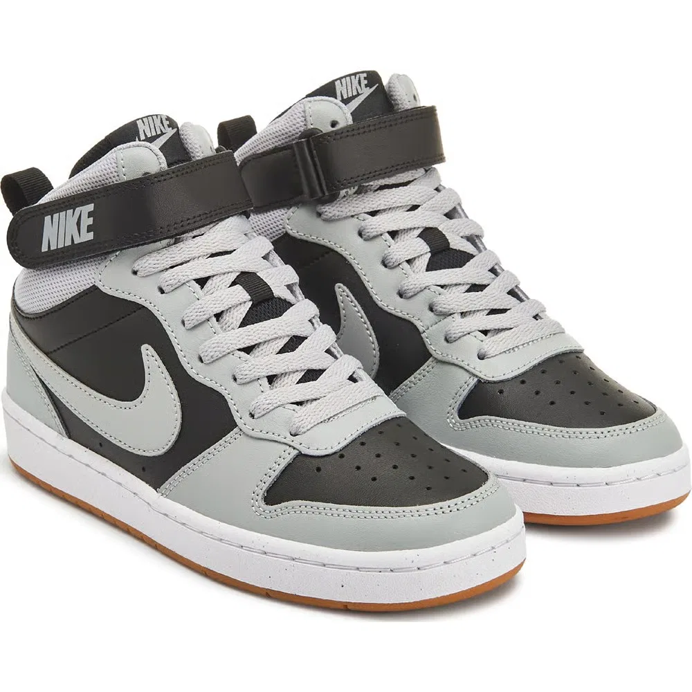 Детские кроссовки Kids' Court Borough средней высоты Nike, Grey/Black/Gum