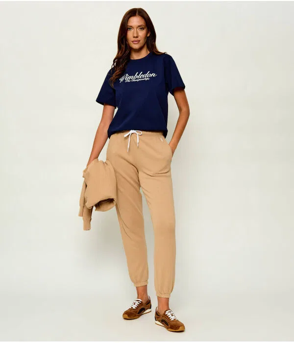 Женские спортивные штаны Regular Fit Polo Ralph Lauren, бежевый — фото 2