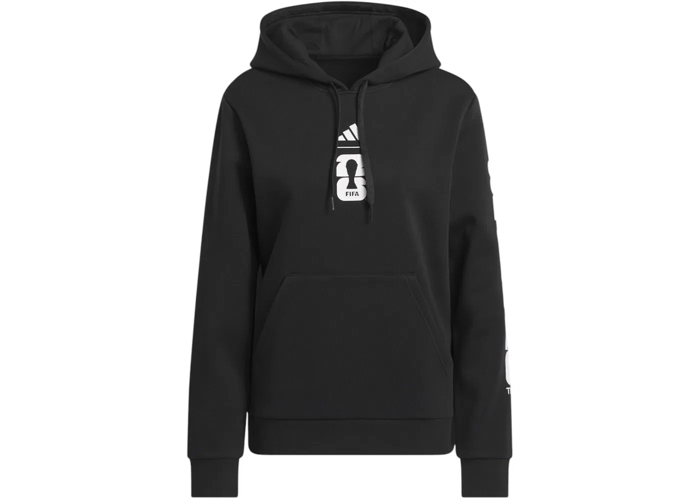 Мужская худи с принтом Adidas FIFA World Cup 2026 Match Ball Graphic Hoodie, Black