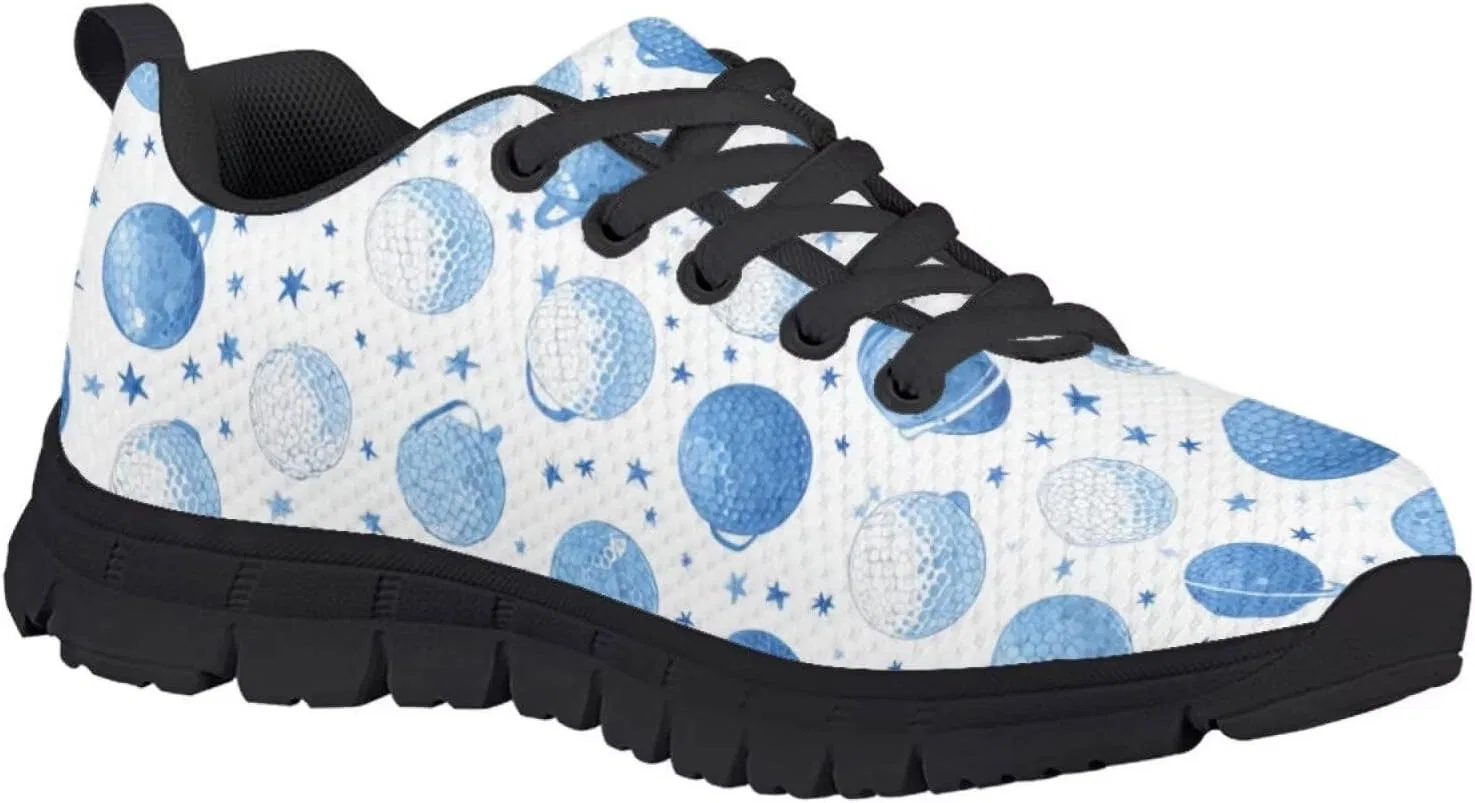 Детские дышащие слипоны с принтом Blue Golf Ball Shoes Pointodoor, Blue Golf Ball — фото 4