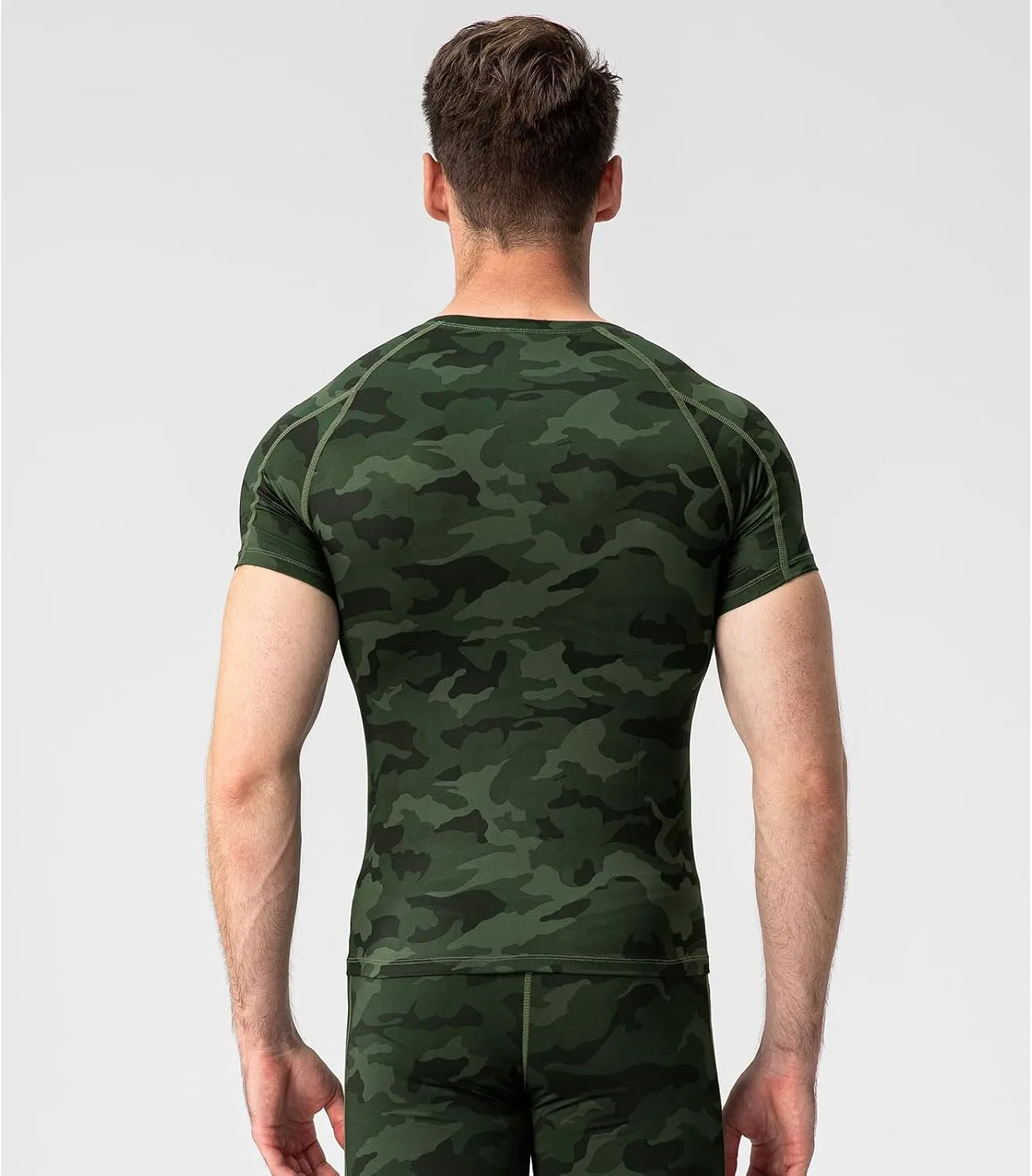 Мужская компрессионная футболка камуфляжная Military, Camouflage — фото 2