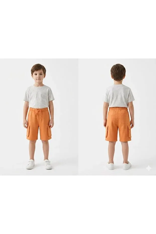 Детские шорты для мальчиков с карманами Benetton, Orange