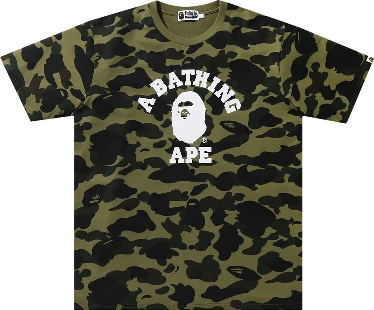 

Футболка BAPE 1st Camo College Tee 'Green', зеленый