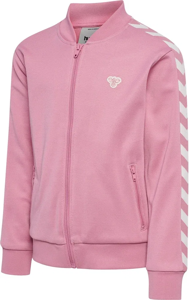 Тренировочная куртка детская на молнии Hmljr Archive Reg Poly Zip Hummel, розовый