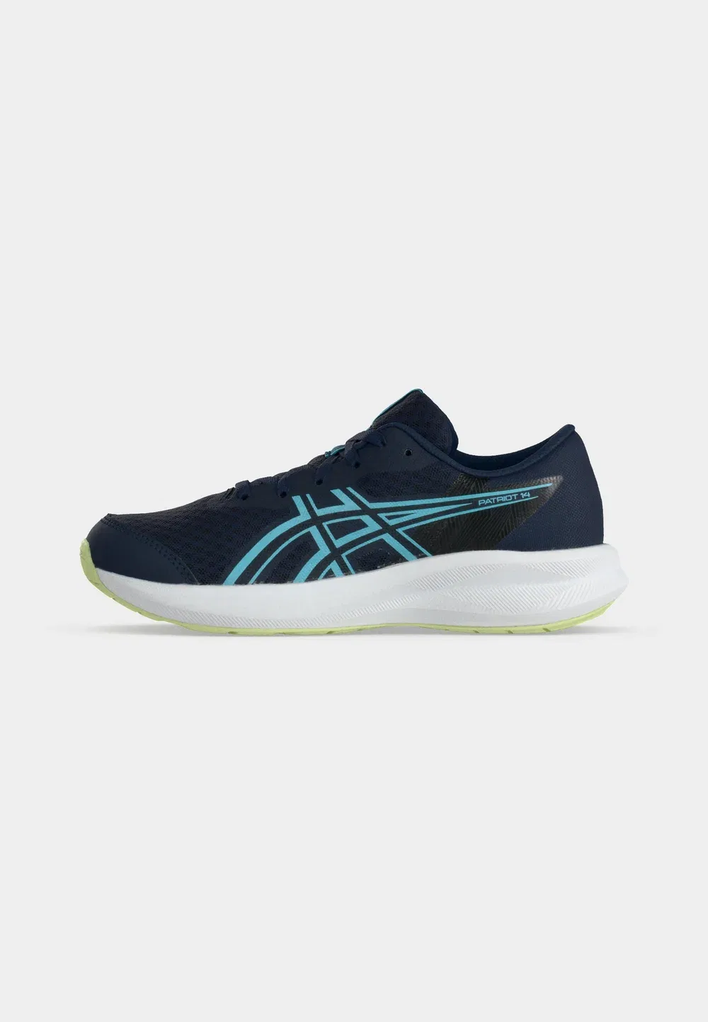 Кроссовки Patriot 14 унисекс для бега по улицам Asics, Midnight/Glow Green — фото 2