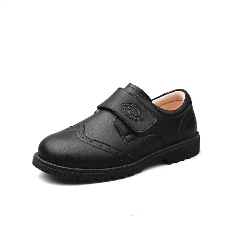Детские кожаные туфли для мальчиков Dickies, Bright Black — фото 3