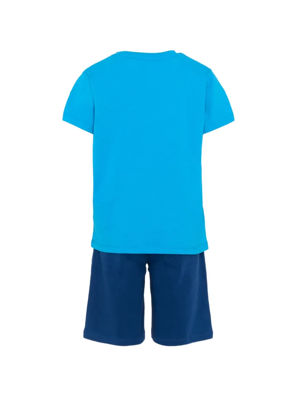 Комплект из футболки и шорт с принтом-логотипом TRUSSARDI JUNIOR, синий — фото 2