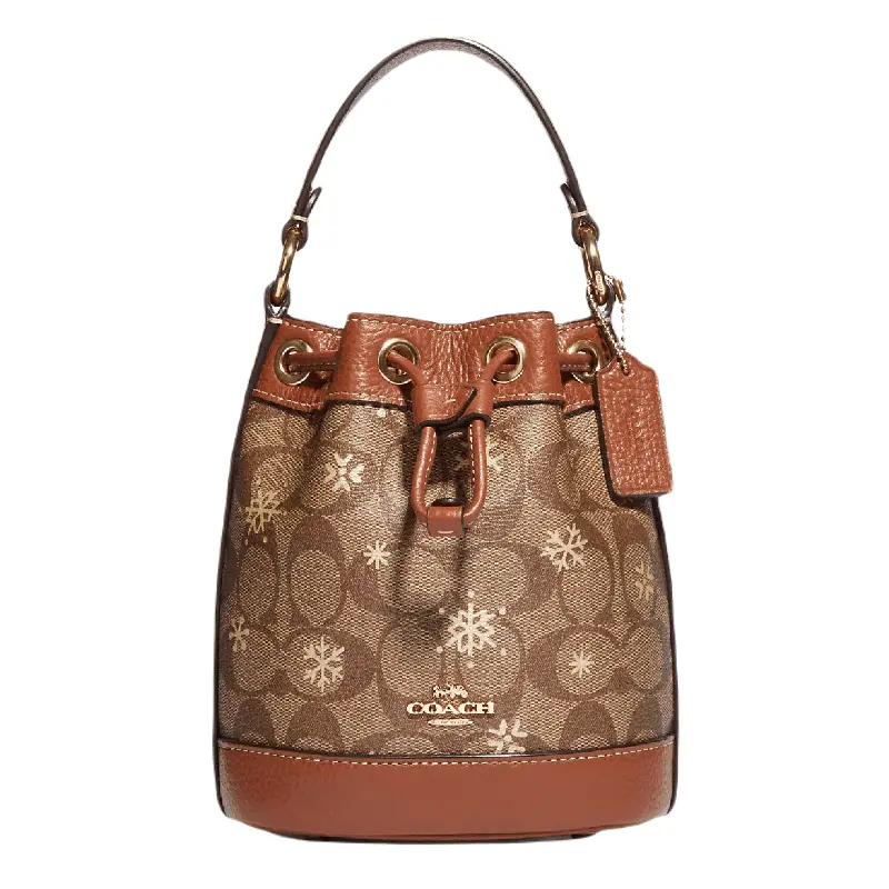 

Сумка Coach Outlet Dempsey Drawstring Bucket, коричневый