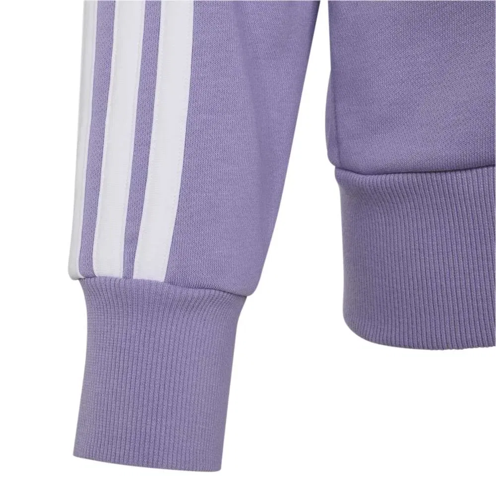 Детское худи для девочек с полной застежкой-молнией Adidas Essentials, Purple — фото 4