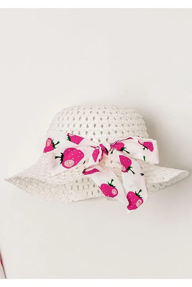 Детское платье для девочек с принтом Sweet Strawberry Print Chicsy Baby, Red — фото 4