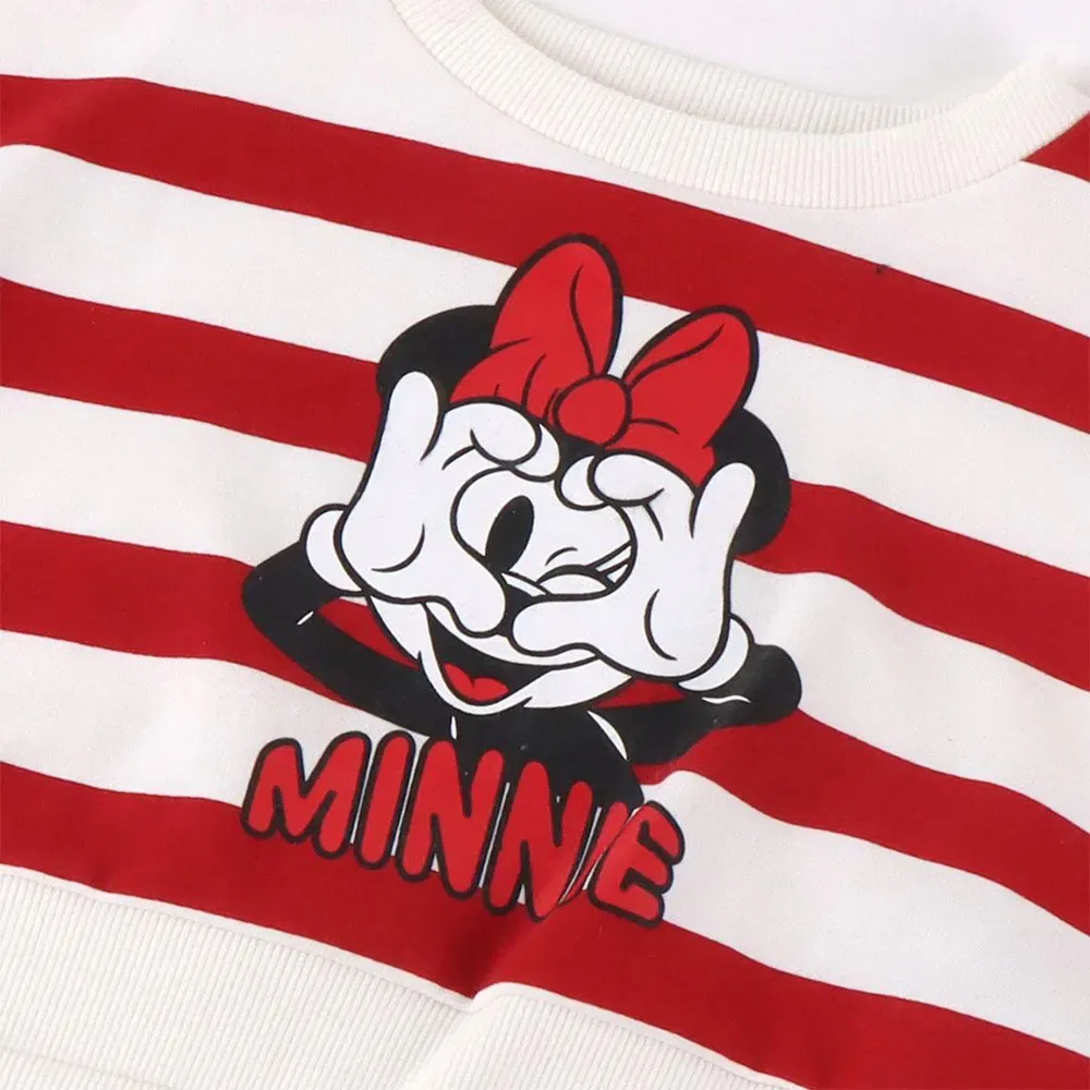 Детский комплект для девочек с длинным рукавом Minnie Long Sleeve Set Disney, Grey — фото 3