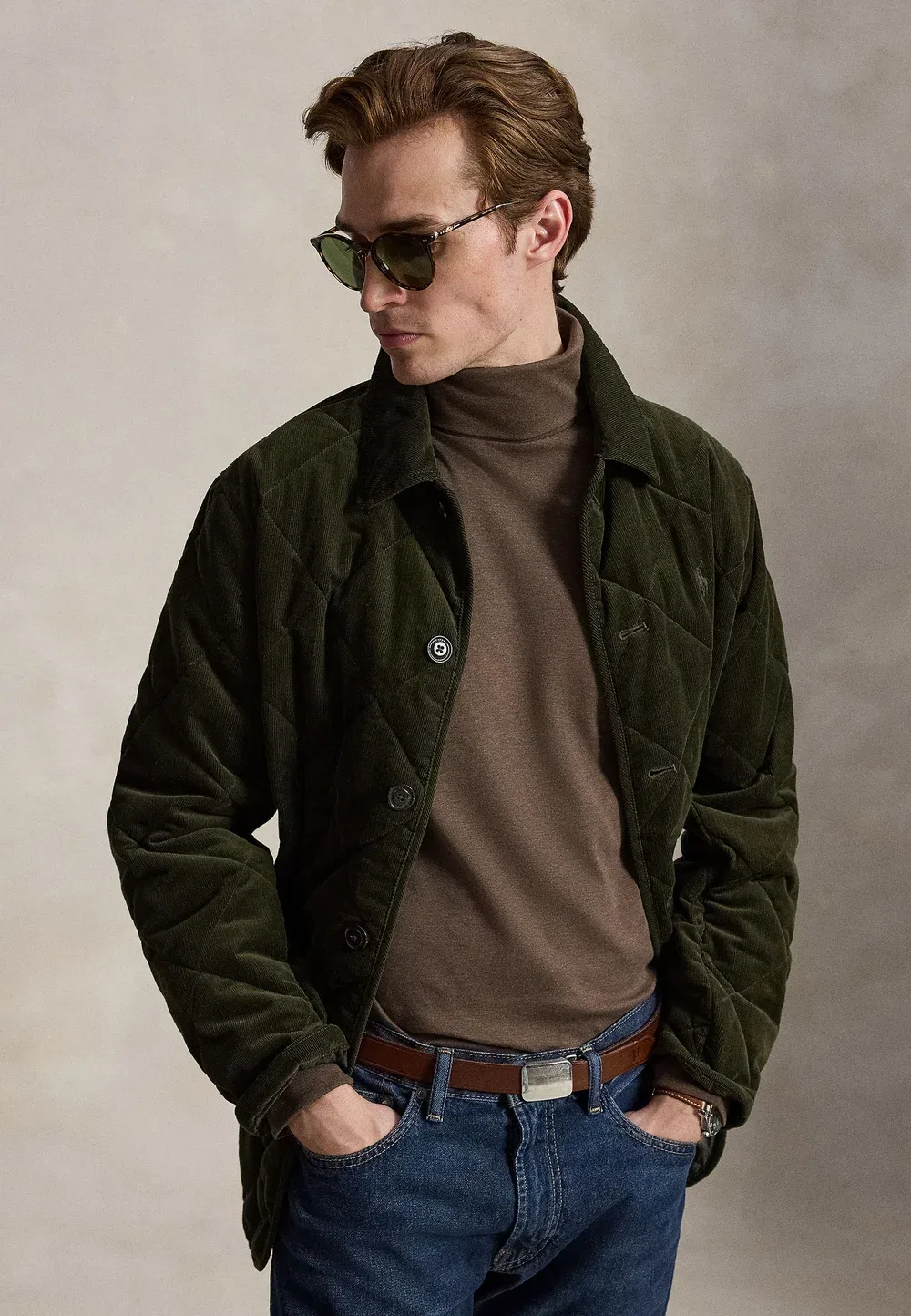 Мягкая хлопковая водолазка с длинными рукавами Polo Ralph Lauren, Nutmeg Brown Heather — фото 4