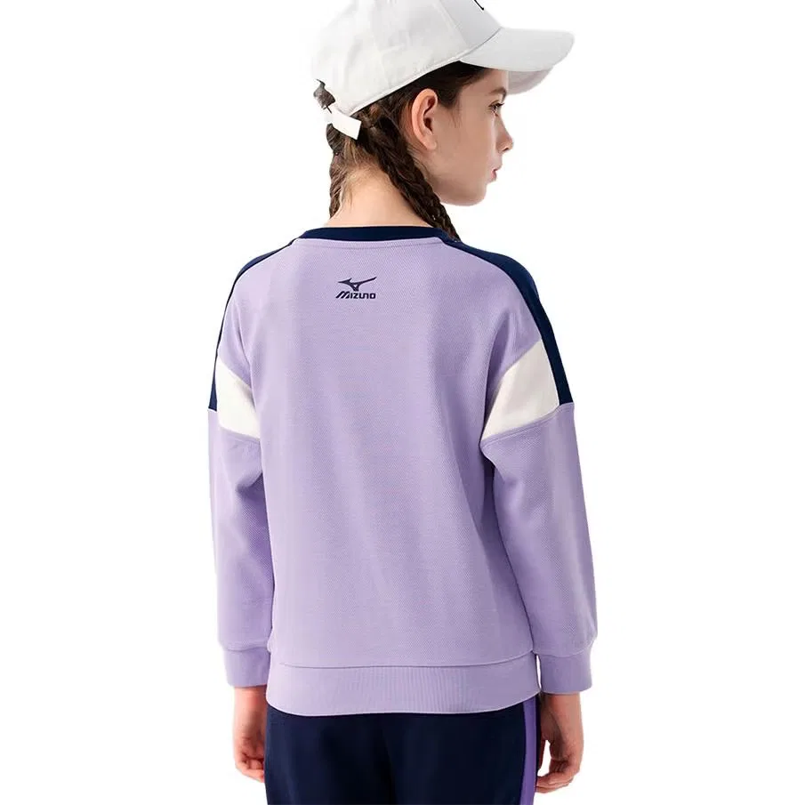 Свитшот с принтом, модель (GS) Mizuno, фиолетовый — фото 3