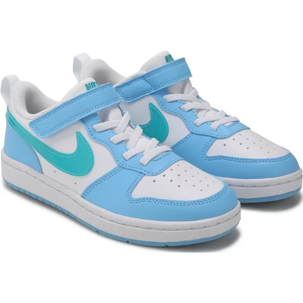 Детские низкие кроссовки Court Borough Recraft Nike, White/Multi