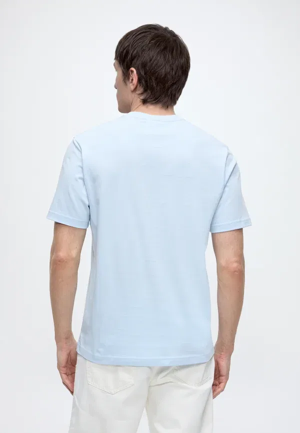 Футболка Lacoste хлопок джерси с вышивкой однотонная — фото 3
