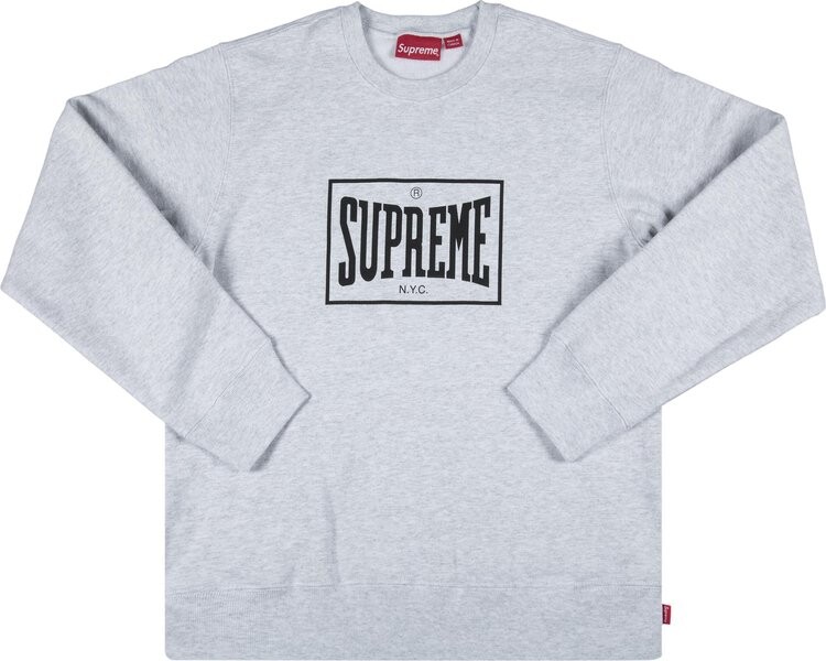 

Толстовка Supreme Warm Up Crewneck 'Ash Grey', серый
