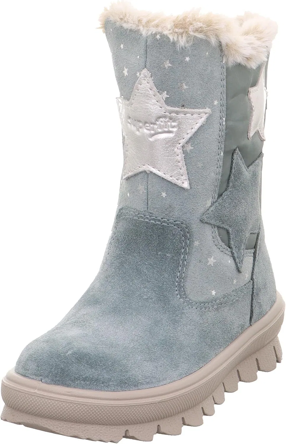 Детские зимние сапоги для девочек Snow Boot Superfit, Light Green Silver