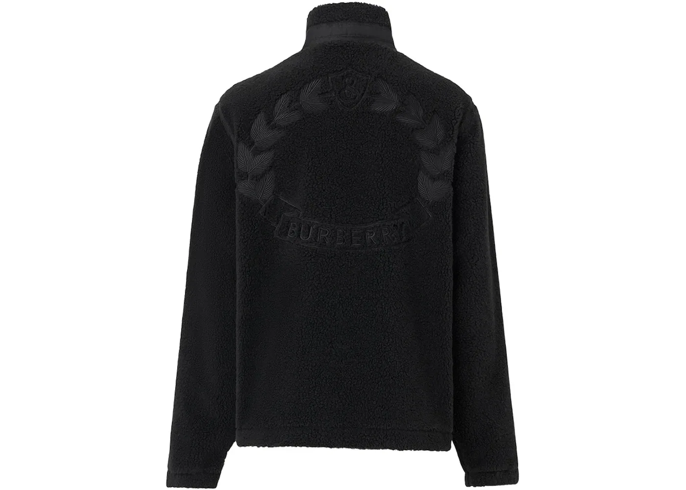 Мужская куртка-флис с вышивкой Oak Leaf Crest Burberry, Black — фото 2
