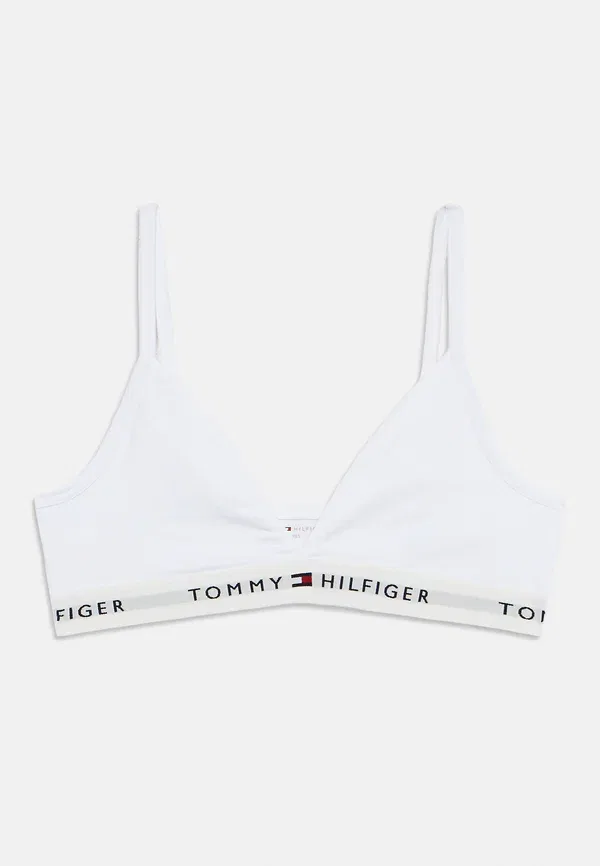 Комплект из 2 бюстгальтеров без поролона, хлопок Tommy Hilfiger, белый/серый — фото 3