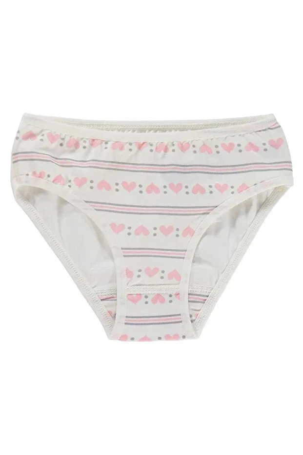 Детский комплект трусов для девочек с принтом Hearted 2-piece underwear set Civil Girls, Colored — фото 4