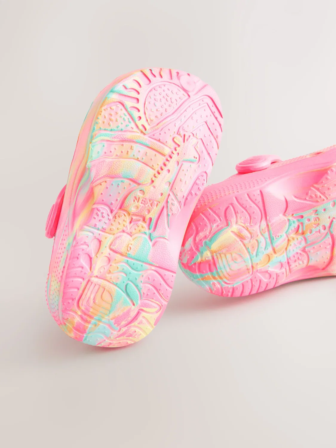Шлепанцы-клоги Comfort Next, Bright Pink Marble — фото 3