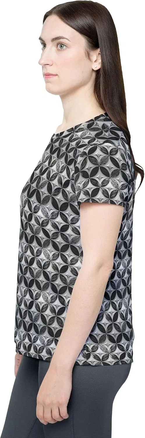 Женская спортивная футболка с принтом MonoWeave Line, Multicolor — фото 4