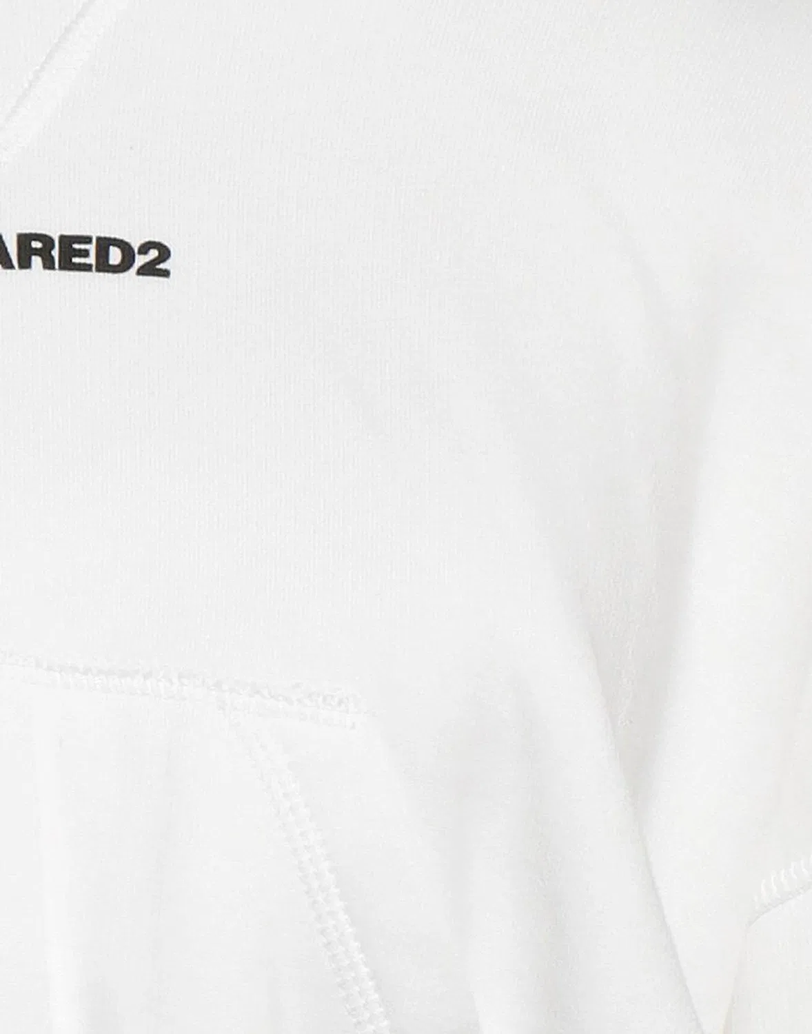 Женская флисовая кофта с капюшоном Dsquared2, белый — фото 4
