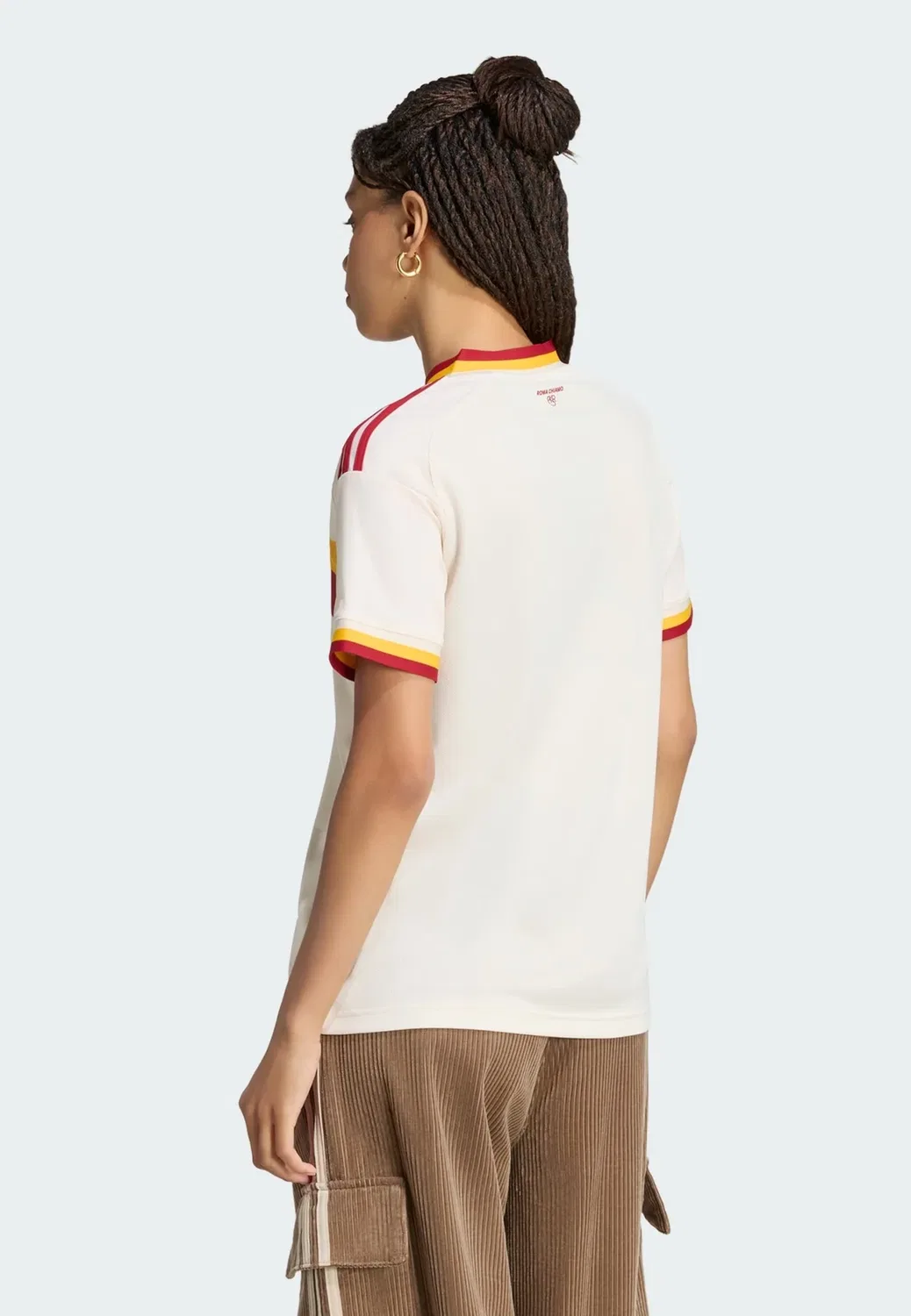 Футболка «Ас Рома» на выезде, сезон 26/27 - спортивная футболка Adidas Performance, White — фото 2