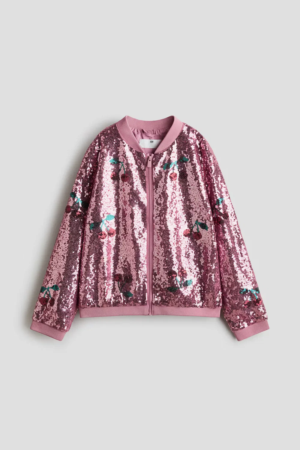 Пилотская куртка с пайетками H&M, Altrosa/Kirschen
