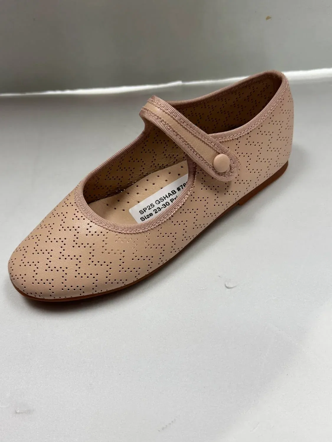 Детские туфли Мэри Джейн с вырезами Elliana 1936, Nude Leather