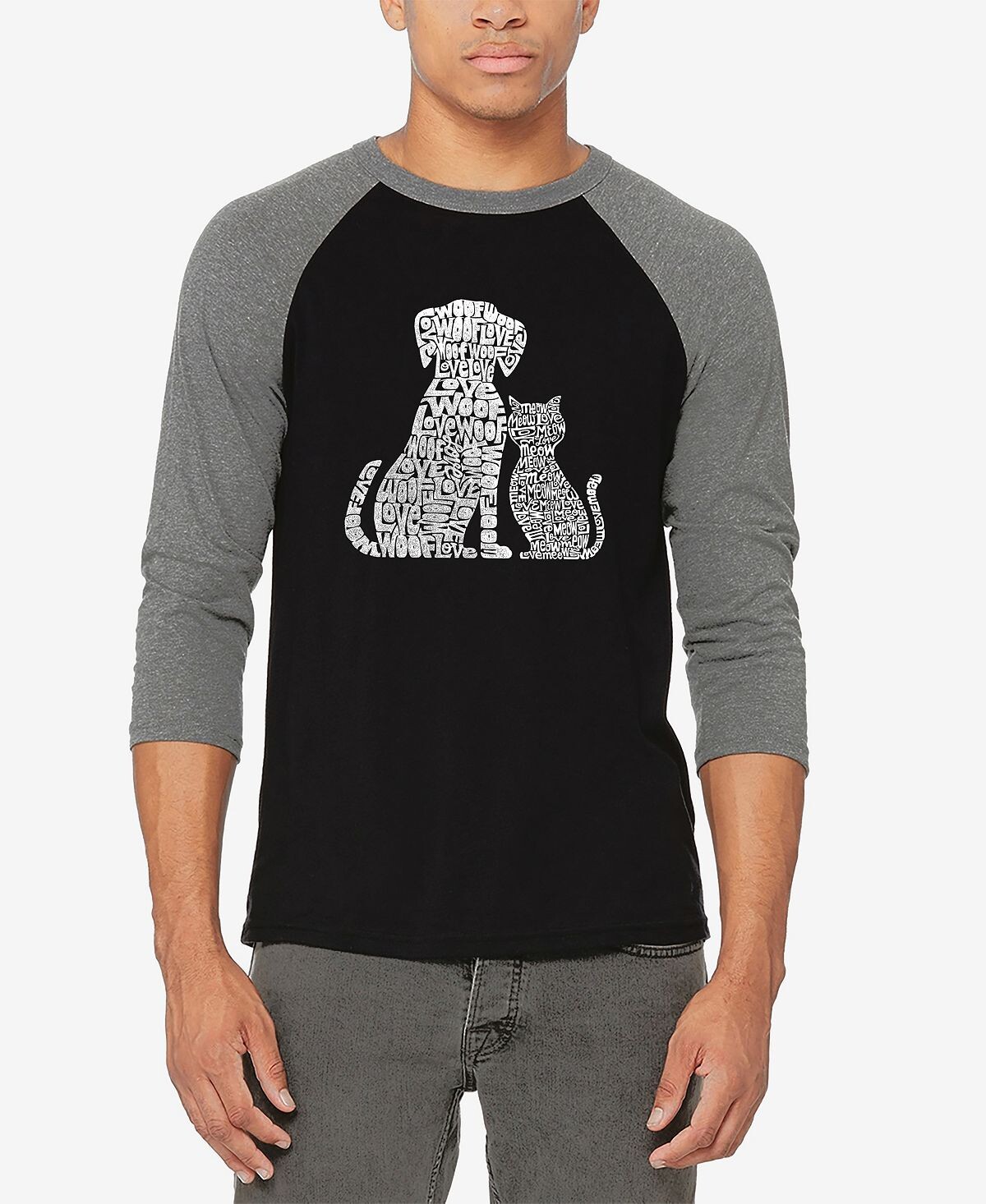 

Мужская футболка бейсбол реглан word art dogs and cats LA Pop Art, мульти, Черный, Мужская футболка бейсбол реглан word art dogs and cats LA Pop Art, мульти