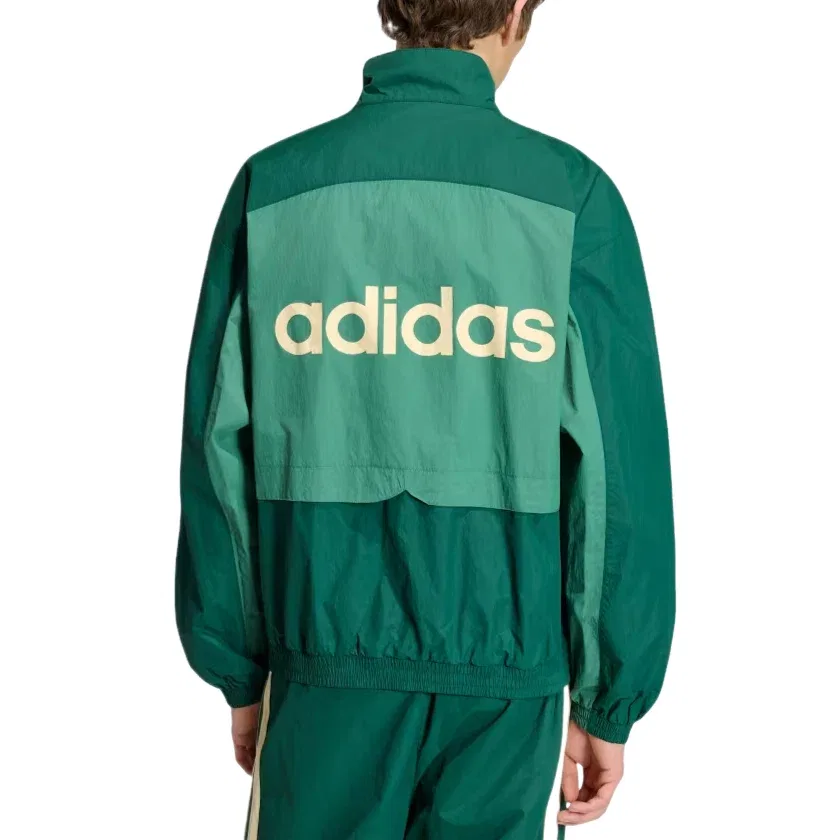 Мужская куртка с воротником-стойкой Munich 93 Track Jacket Adidas, зеленый — фото 4