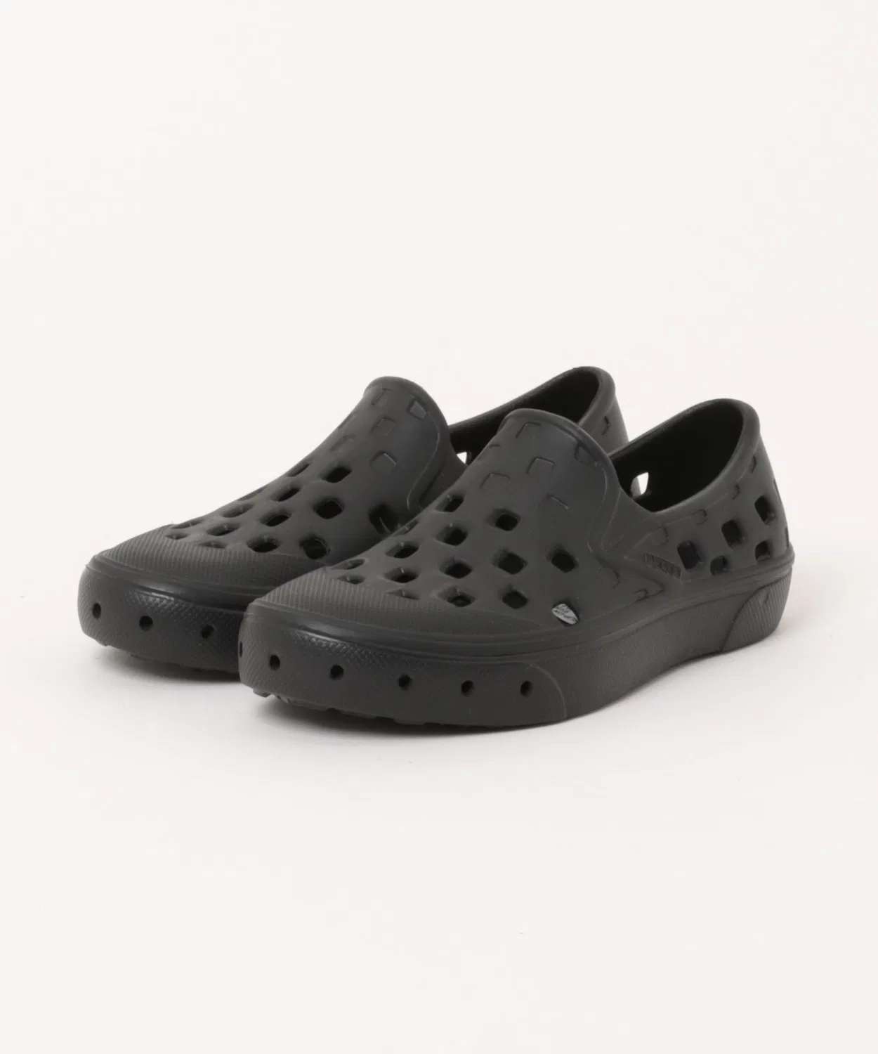Детские шлепанцы-слипоны с принтом VANS Slip-On TRK, Black