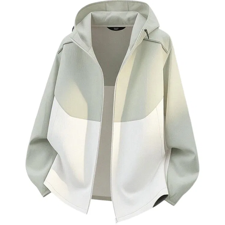 Детская куртка с капюшоном тонкая Sugarfunk, Upgraded Gray White
