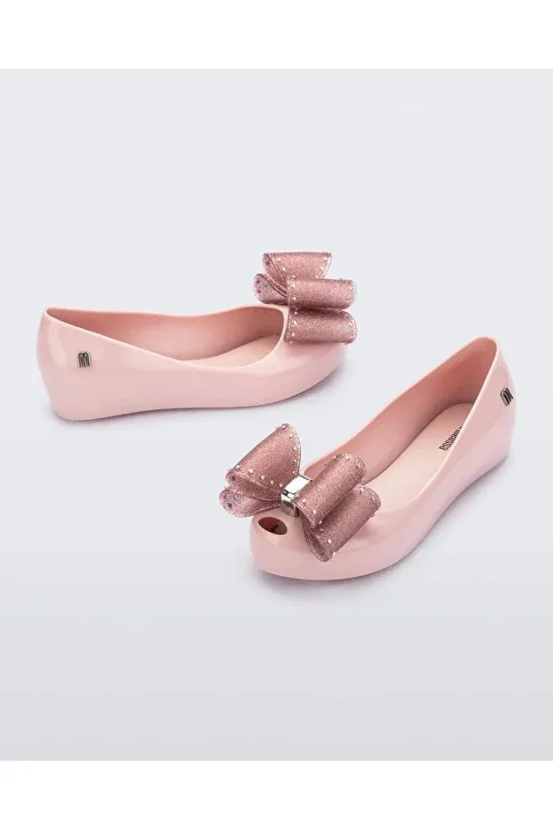 Детские балетки для девочек с бантом Melissa, Pink