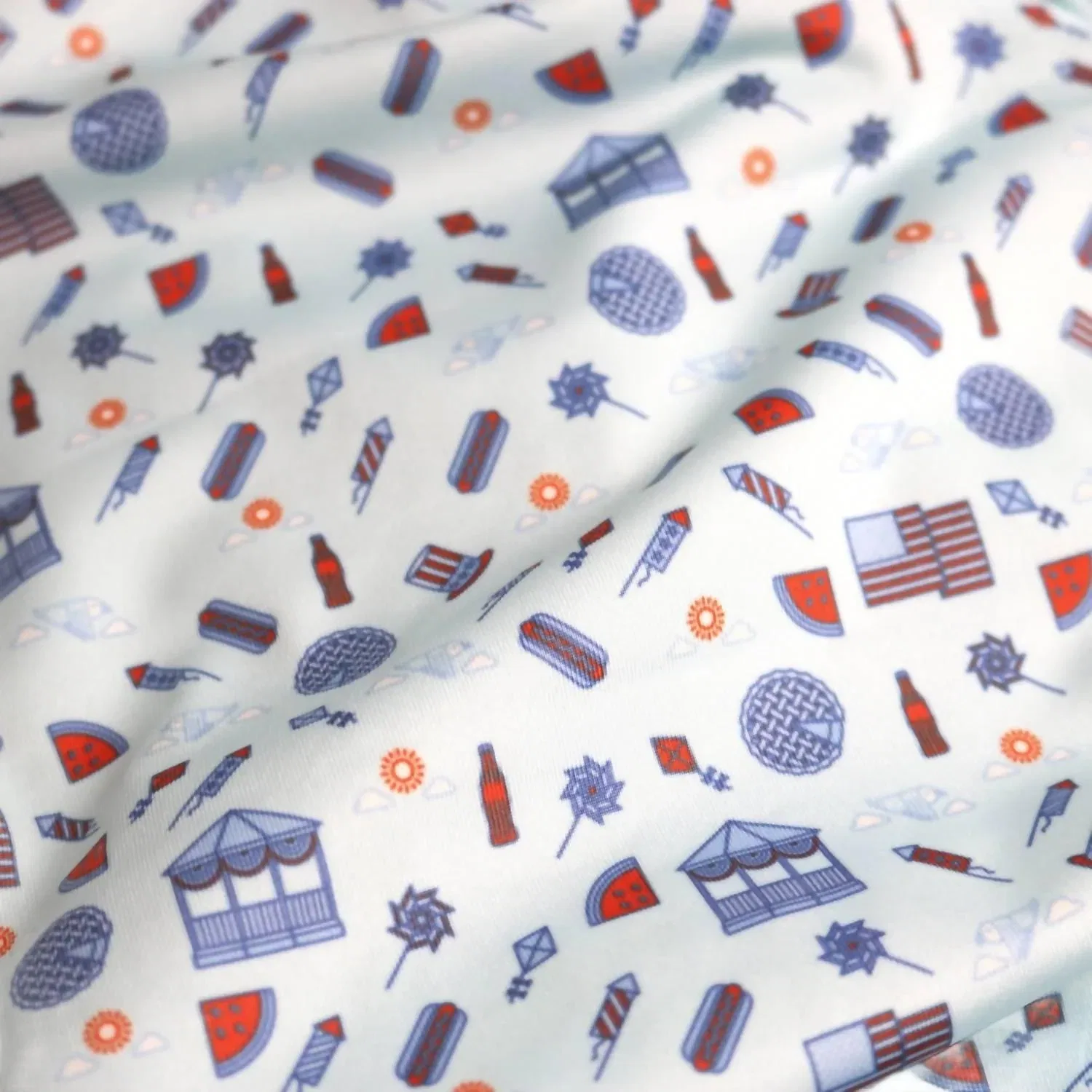 Детское поло для мальчиков с коротким рукавом UPF 50+ Stars And Stripes Blue Quail Clothing Co., Stars And Stripes — фото 3