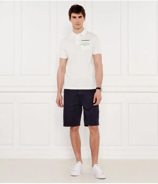 Мужское поло Lacoste x Roland Garros, Écru — фото 2