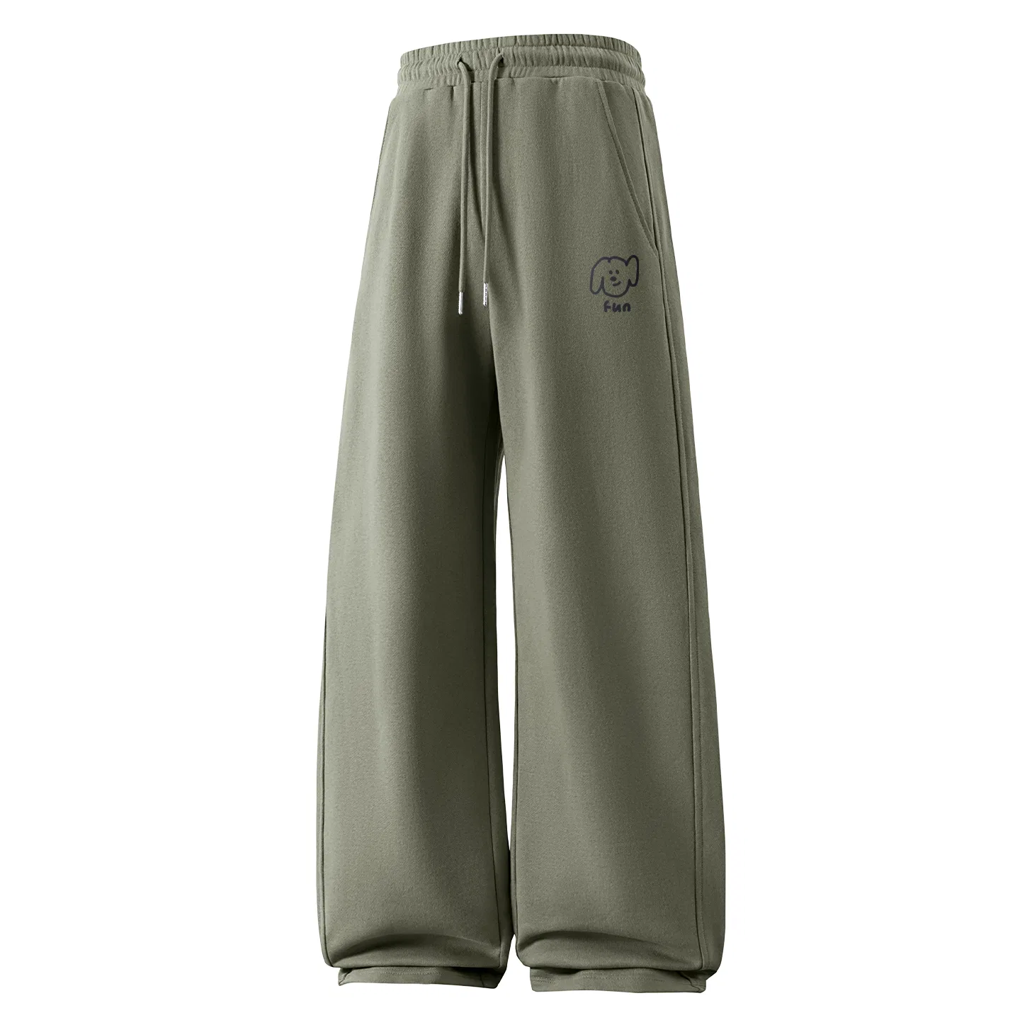 Детские повседневные брюки свободного кроя MINISO, Palm Green