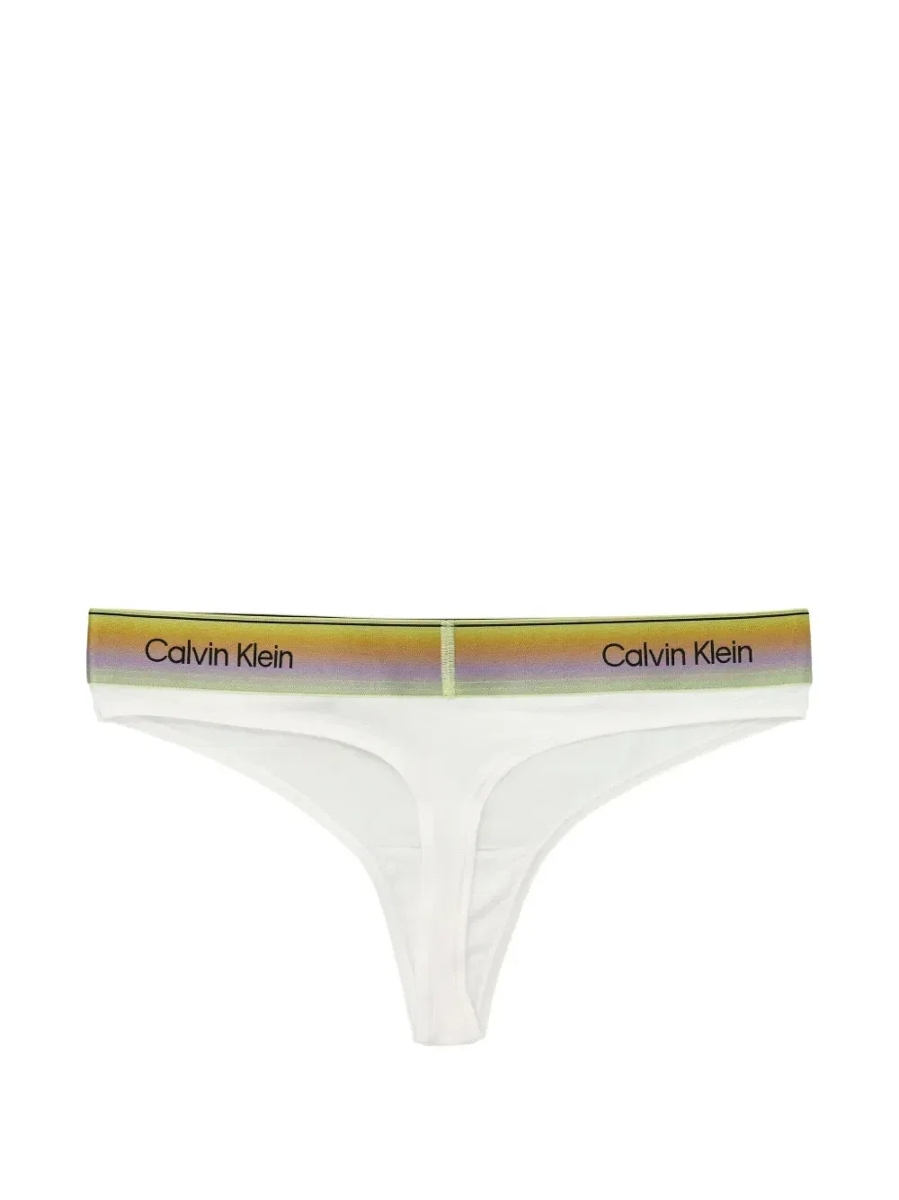 Стринги с логотипом на поясе Calvin Klein, белый — фото 2