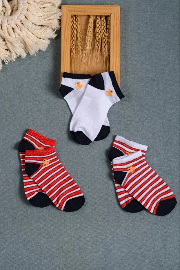 Детские пинетки-носочки для мальчиков хлопковые набор 3 шт Cocole Socks, Multicolor — фото 2