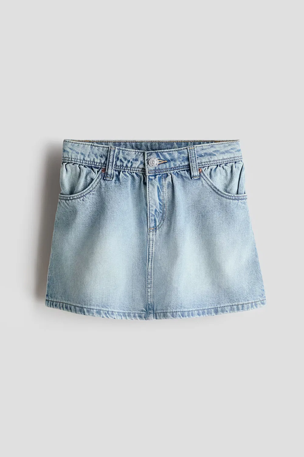 Джинсовая юбка из хлопка H&M, Helles Denimblau — фото 4