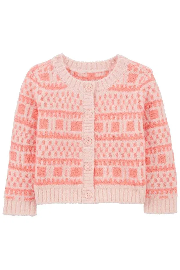 Детский кардиган для девочек хлопковый Carter'S, Pink