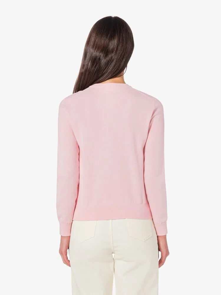 Кардиган LACOSTE Pink, базовый, из хлопка — фото 3