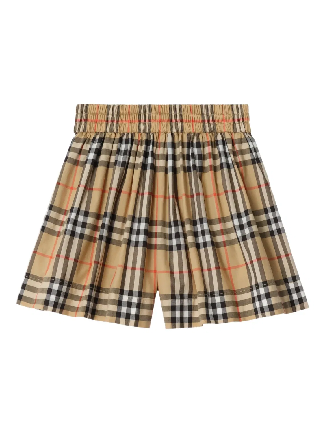 Шорты из хлопка в клетку Burberry, нейтральный